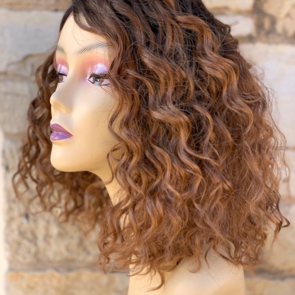Curly Swisslace Lacefront wig